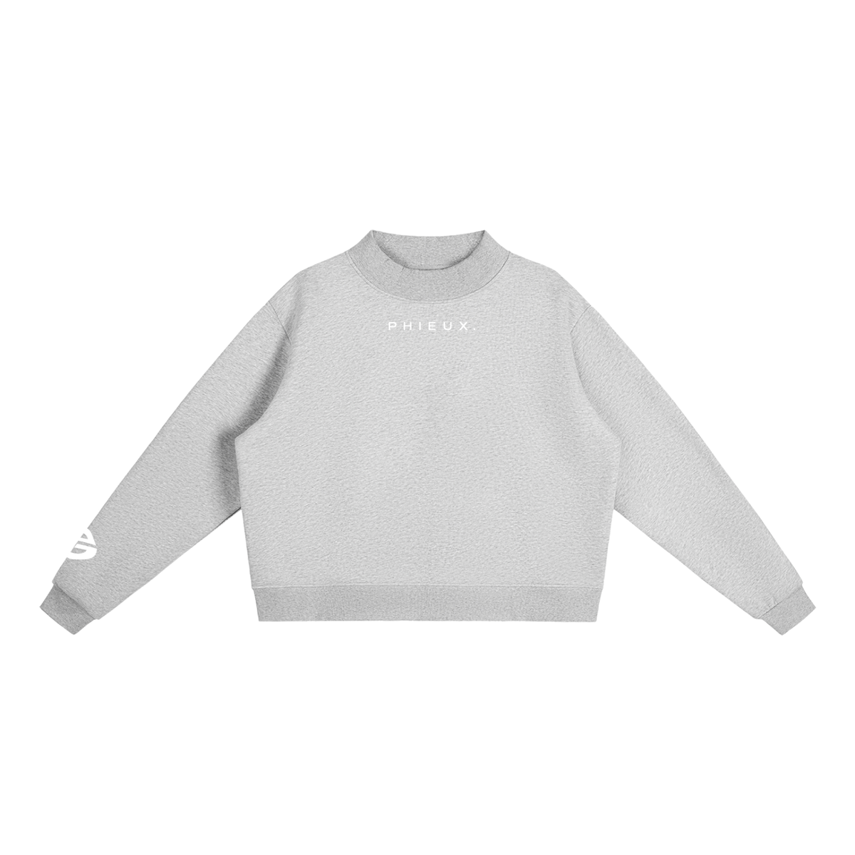 PHIEUX Fleece Mock-Neck Sweatshirt