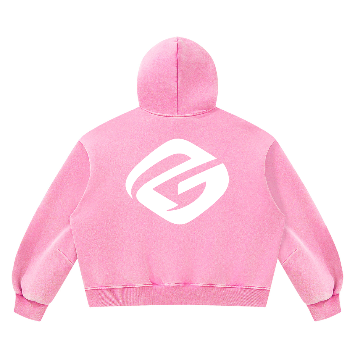 Pink PHIEUX Vintage Wash Fleece Hoodie