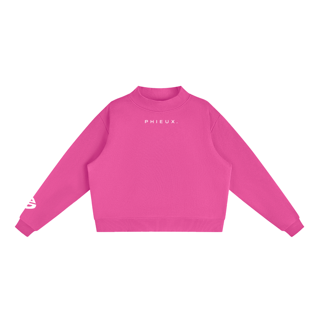 PHIEUX Fleece Mock-Neck Sweatshirt