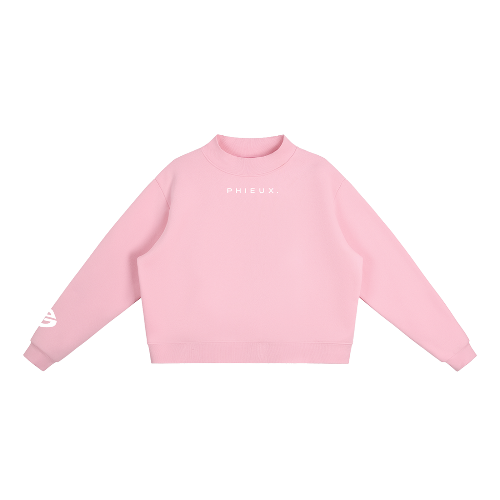 PHIEUX Fleece Mock-Neck Sweatshirt