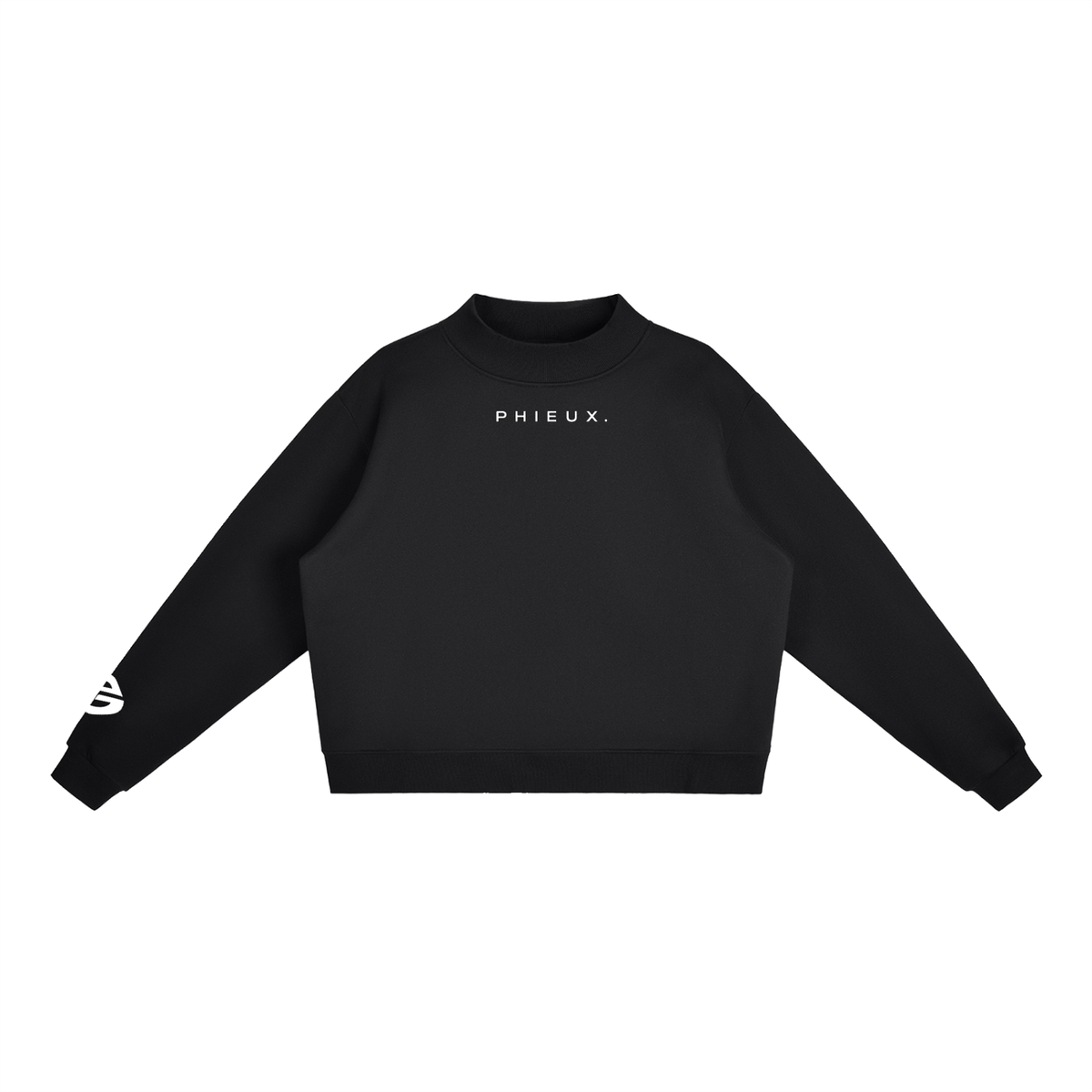 PHIEUX Fleece Mock-Neck Sweatshirt