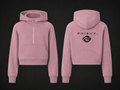 PHIEUX Cropped Half-Zip Hoodie