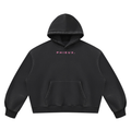 Black PHIEUX Vintage Wash Fleece Hoodie