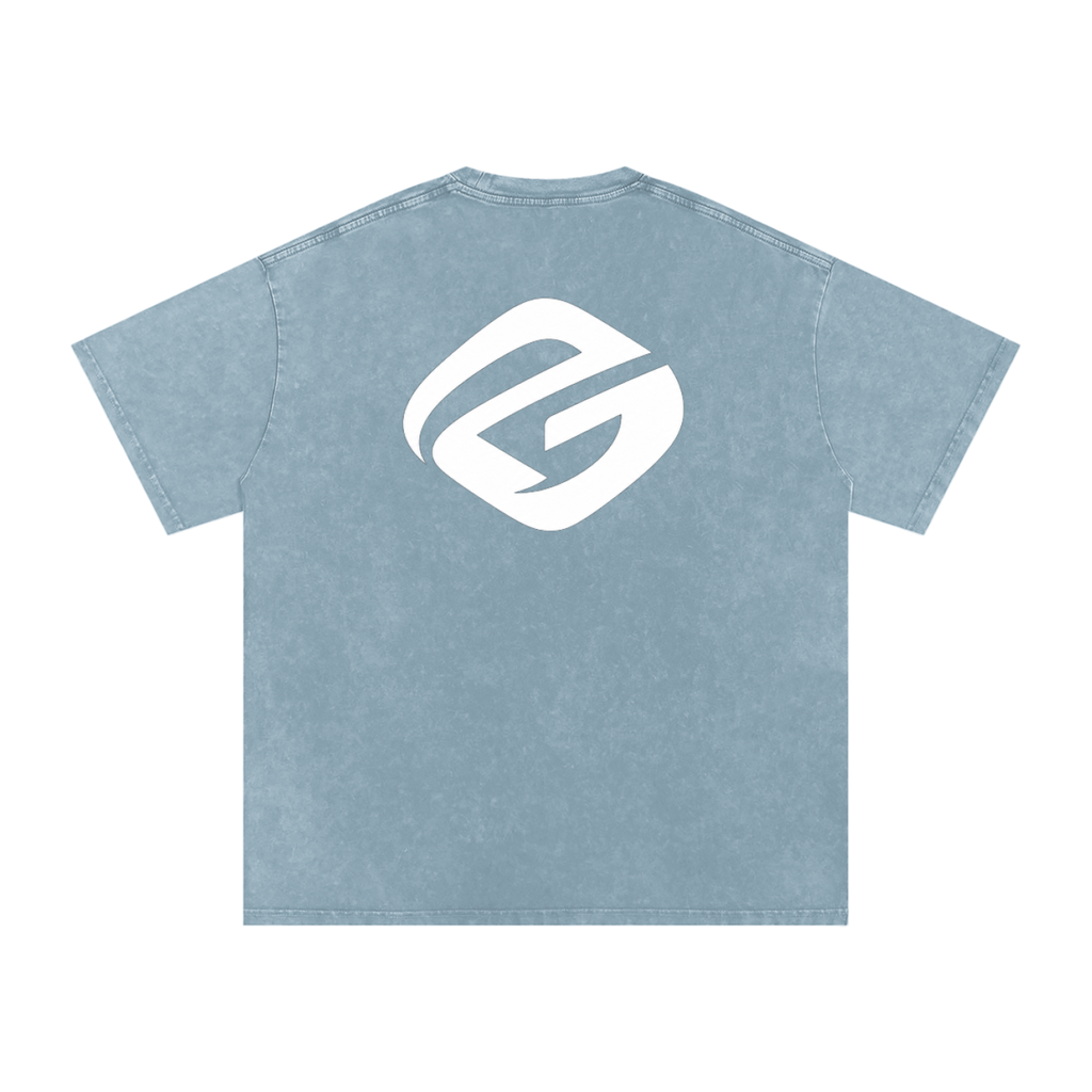 Snow Washed Oversized Cotton T-Shirt